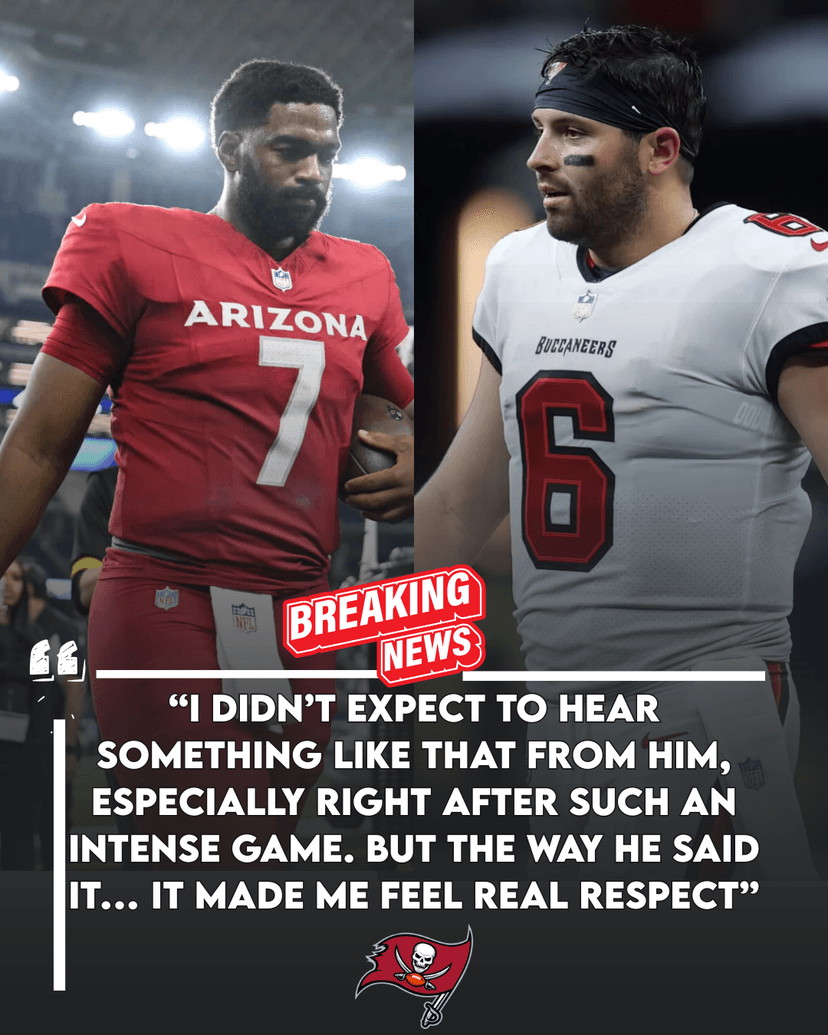 After a Hard-Fought 20–17 Win Over the Cardinals, Jacoby Brissett Sat in Silence — Until Baker Mayfield Walked Over and Said Something That Made Bucs Nation Proud