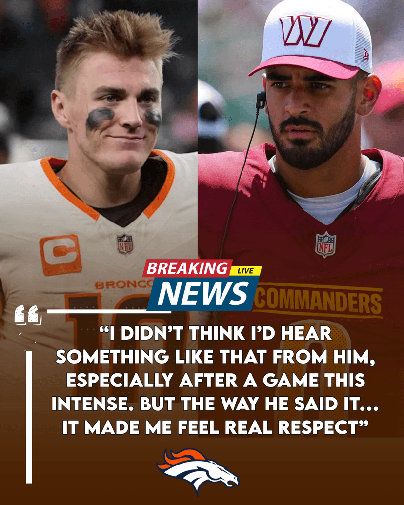 After a Thrilling 27–26 Overtime Win Over the Commanders, Marcus Mariota Sat in Silence — Until Bo Nix Walked Over and Said Something That Made Broncos Country Proud