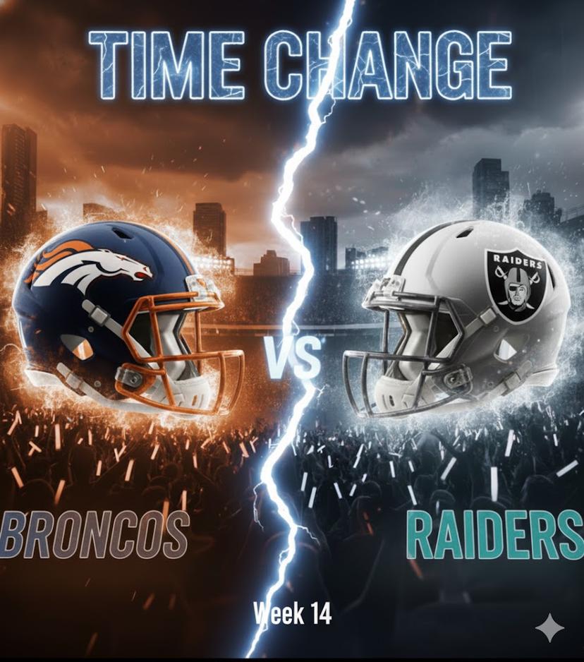 TIME UPDATE: Denver Broncos vs. Las Vegas Raiders – How to Watch/Listen to NFL Week 14