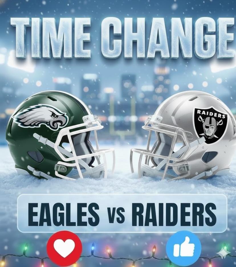 Time Change Watch: Eagles vs. Raiders Week 15 — Kickoff Time Under Review as Winter Weather Threatens Lincoln Financial Field