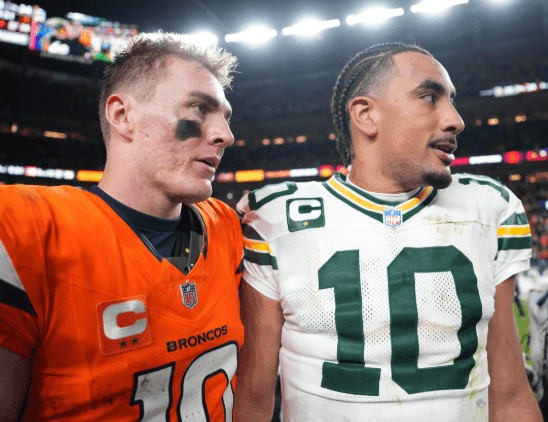 After a Convincing 34–26 Win Over the Packers, Jordan Love Was Left Dejected on the Sideline — Then Bo Nix Walked Over and Said One Sentence That Brought Him to Tears