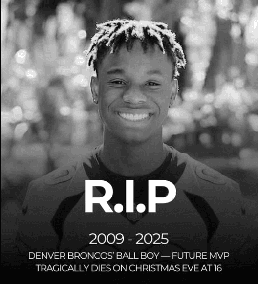 DENVER BRONCOS’ BELOVED BALL BOY — FUTURE MVP’S JOURNEY PAINFULLY CUT SHORT ON CHRISTMAS EVE AT 16