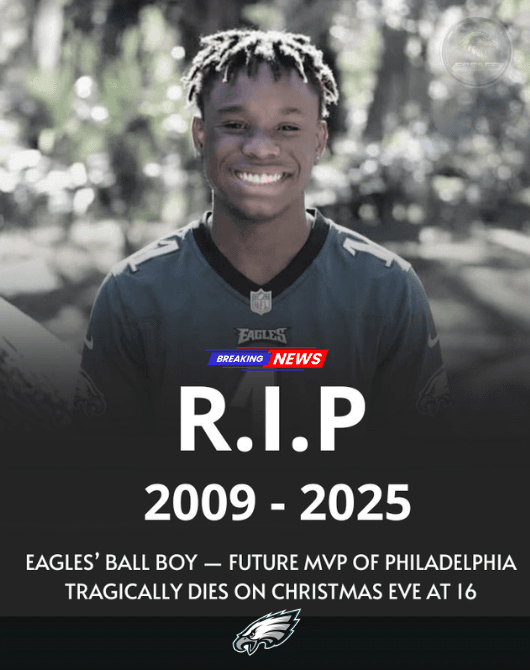 PHILADELPHIA EAGLES’ BELOVED BALL BOY — FUTURE MVP’S JOURNEY PAINFULLY CUT SHORT ON CHRISTMAS EVE AT 16