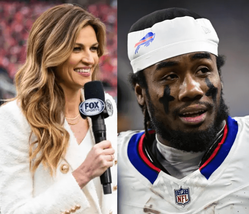 James Cook Skips Postgame Presser to Protect “Sideline Princess” Erin Andrews — Emotional Shielding Moment Against an Overzealous Jets Player Goes Viral in Bills vs. Jets, Earning League-Wide Respect
