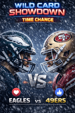 TIME CHANGE: Wild Card Game Between the Eagles and 49ers Could Be Adjusted Due to Snowstorm in Philadelphia – Game Information Eagles Fans Need to Know