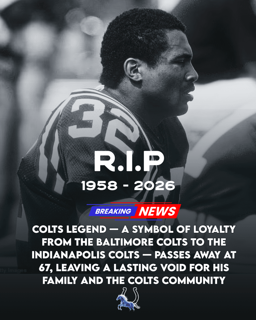 Colts Legend — a Symbol of Loyalty From the Baltimore Colts to the Indianapolis Colts — Passes Away at 67, Leaving a Lasting Void for His Family and the Colts Community