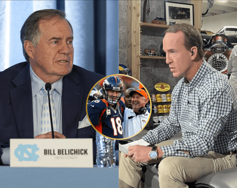 Broncos Legend Peyton Manning Explodes Live on ESPN, Firing Back at Hall of Fame Coach Bill Belichick Over Criticism of Legendary Head Coach John Fox