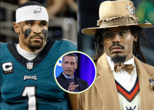 ESPN Suspends Analyst Cam Newton Indefinitely Amid Calls for “Boycott” Following Disrespectful Comments About QB Jalen Hurts of Philadelphia Eagles