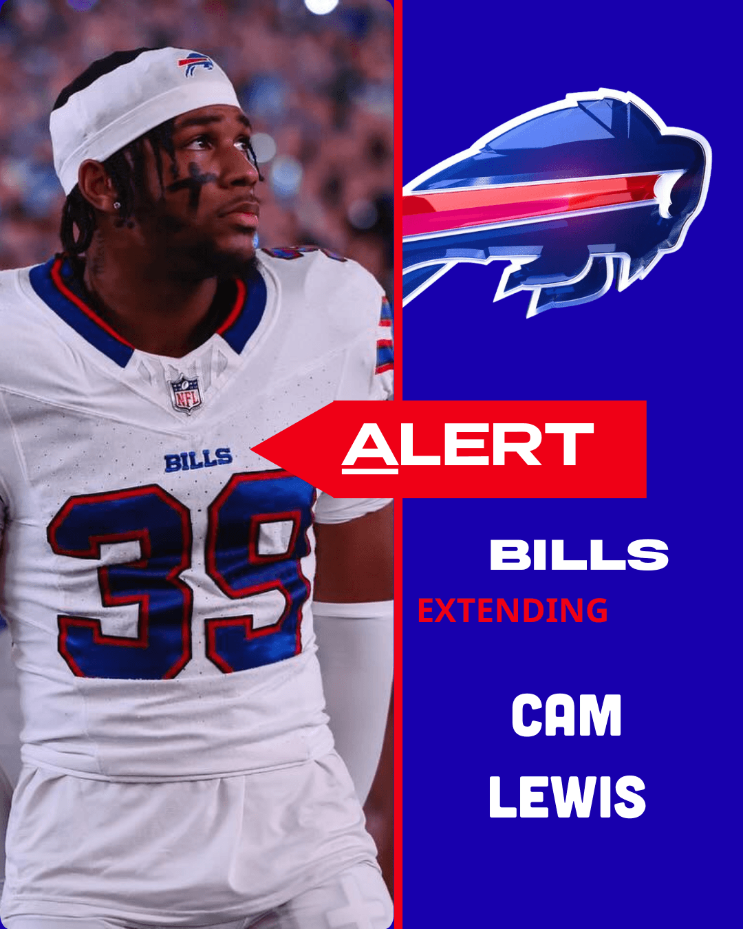 Bills Extend Contract With CB Cam Lewis With a Record-Breaking Deal, Marking a Major Milestone in the Strength of Their Roster