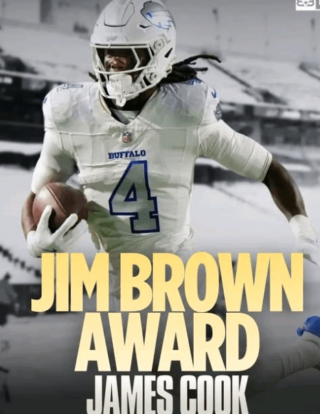 James Cook Named Jim Brown Rushing Yards Leader After Historic 2025 Season