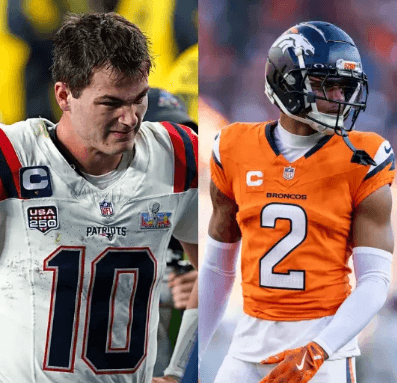 BREAKING: Broncos Star Shares a Cryptic Emoji Aimed at QB Drake Maye After Patriots’ Humbling Super Bowl Loss — and Drake Maye’s Response Sends the NFL Into a Frenzy