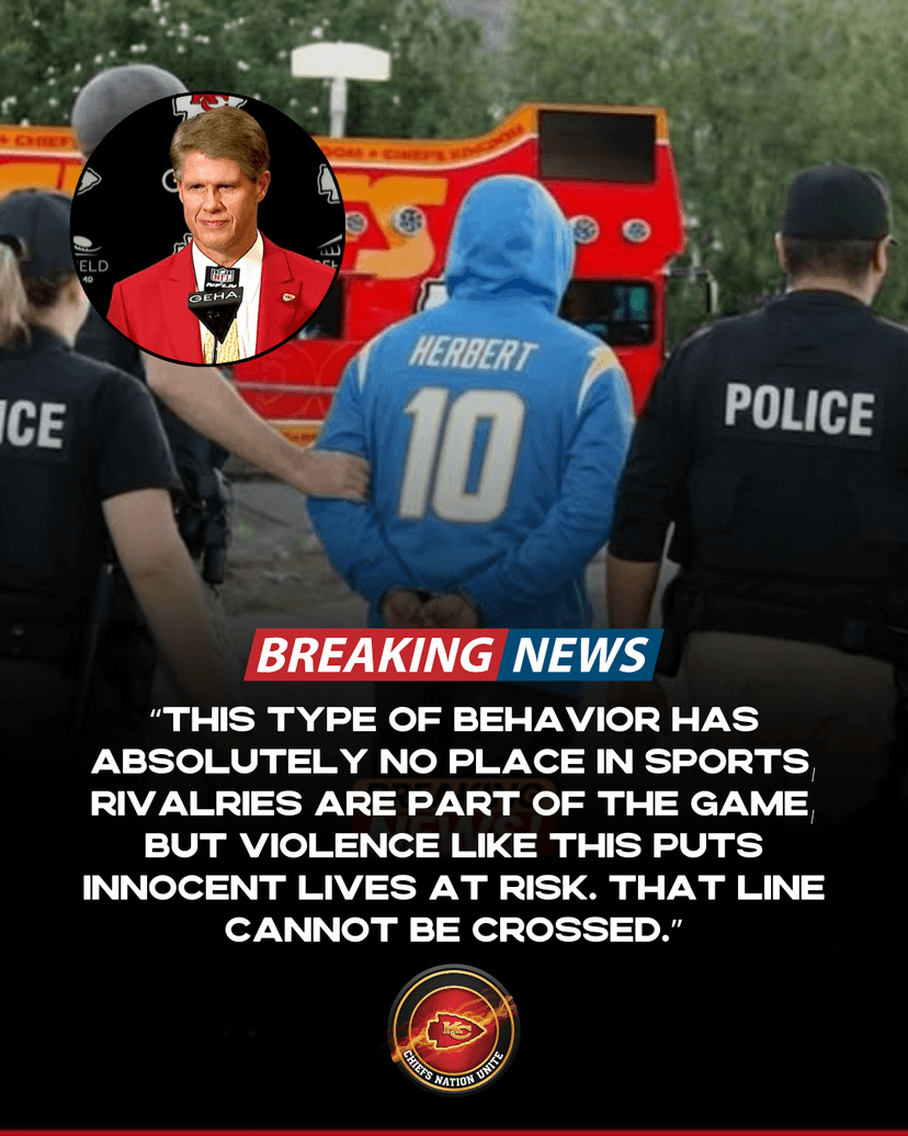 Chargers Fan Arrested After Violent Attack on Chiefs Supporters’ Bus Outside Arrowhead Stadium