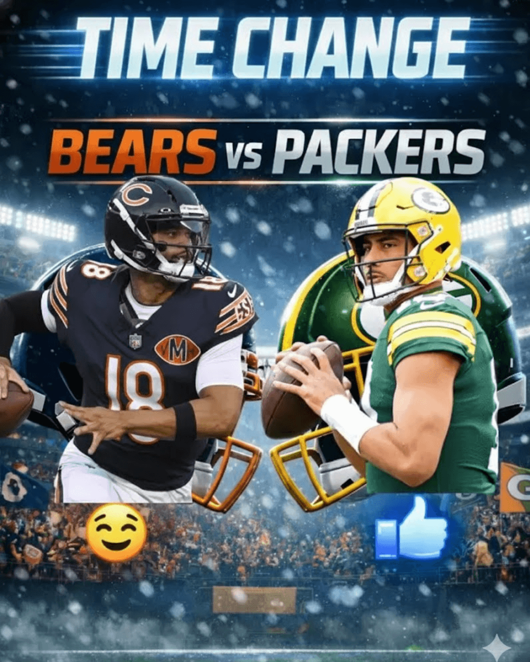 TIME CHANGE: Bears vs. Packers Flexed to Saturday Night Primetime โ Huge NFC North Renewal With Playoff Implications