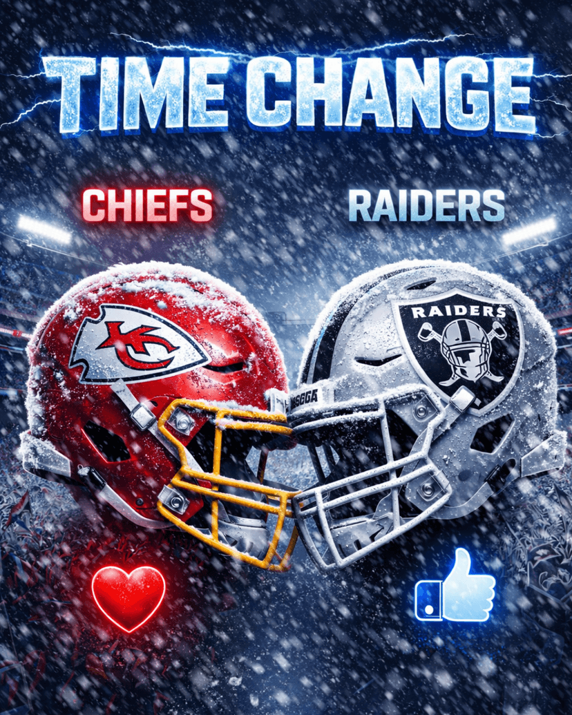 TIME CHANGE WATCH: Chiefs vs. Raiders - Game infomation