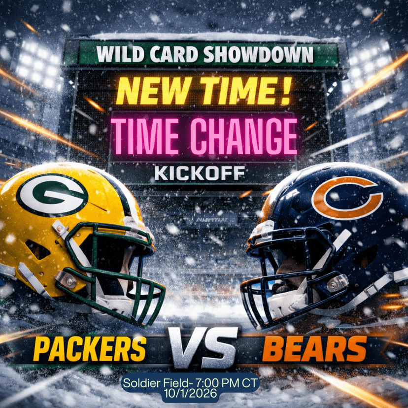 Packers vs Bears Wild Card Kickoff Could Be Delayed Due to 70% Chance of Snowstorm