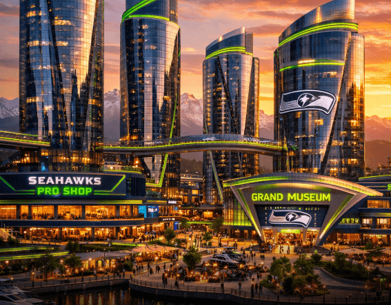 Seahawks Announce $1.2 Billion Project to Build Four Luxury Towers in Seattle