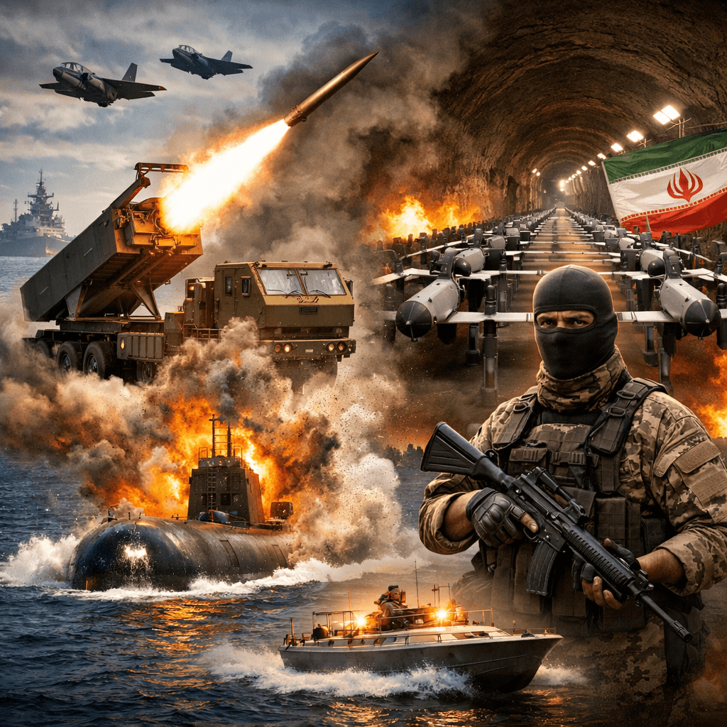 US Destroys Iran's Attack Capabilities as Iranian Military Showcases Weapon Strength