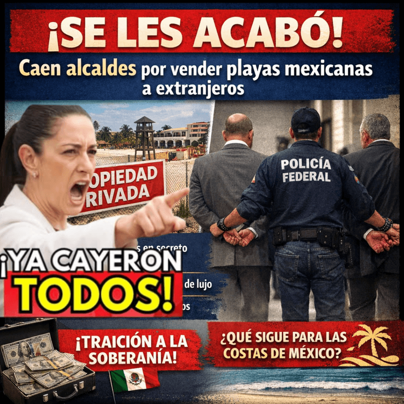 ¡SE LES ACABÓ! Caen alcaldes por vender playas mexicanas a extranjeros