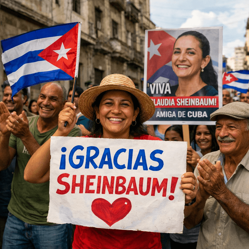 Gente Cuba Agradece el Apoyo de México y la Presidenta Sheinbaum tras el Envío de Más Ayuda Humanitaria