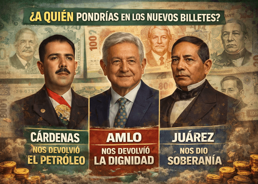 México debate su historia: ¿qué líder debería aparecer en los nuevos billetes nacionales?