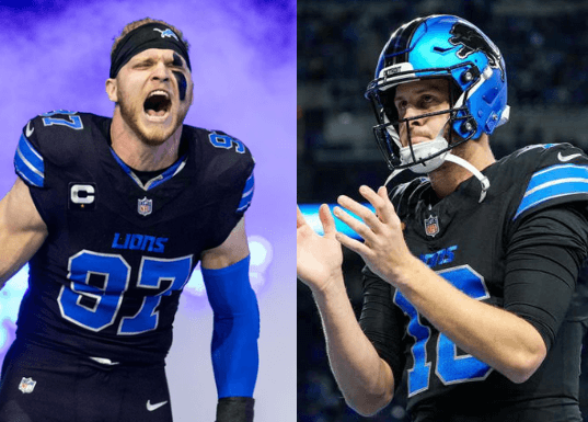 Jared Goff Shoulders the Fall as Lions’ Playoff Dream Dies — Aidan Hutchinson’s Visible Frustration Sparks Locker-Room Rift Talk