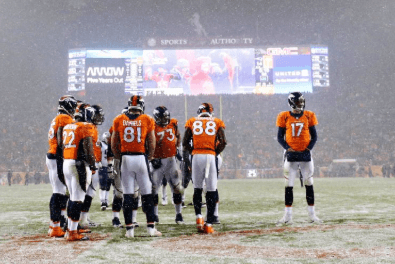 TIME CHANGE: Conference Championship Broncos vs. Patriots kickoff adjusted as heavy snow turns Empower Field into a true “snow game” – Game information