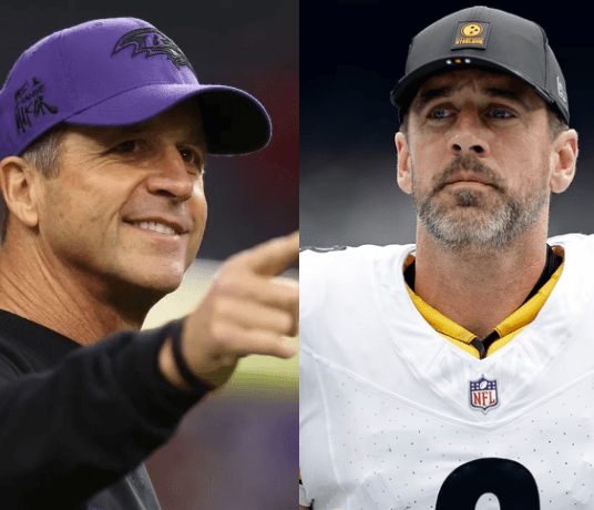 “I Don’t Think He’s That Talented”: John Harbaugh Sparks Controversy with Assessment of Aaron Rodgers Ahead of Ravens-Steelers No. 1 AFC Seed Showdown — And Rodgers ’s 7-Word Response Leaves the NFL in Awe