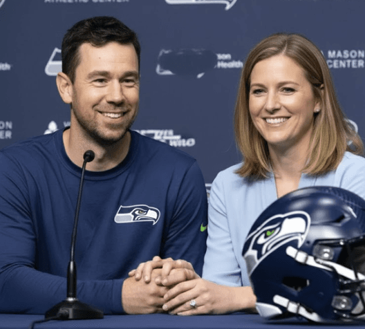Seahawks Fashion Designer Tessa Kubiak Goes Viral With 7-Word Statement in Wednesday Interview After Husband Klint Kubiak Announces Stepping Down as OC of the Seahawks After 1 Season.
