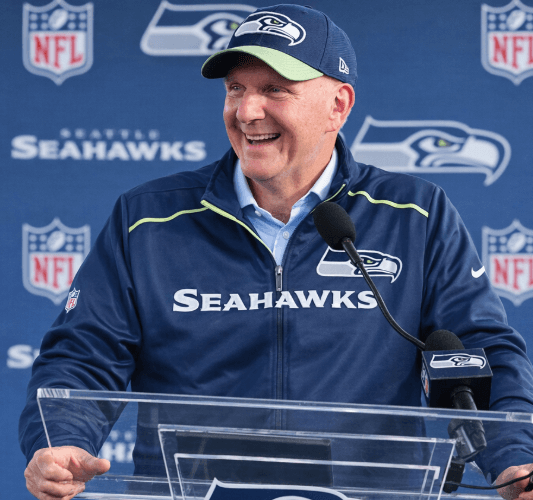 Billionaire Steve Ballmer Spotted in Emergency Late-Night Meeting With Owner Jody Allen and Head Coach Mike Macdonald. What Was Revealed After Sent Shockwaves Across the NFL.