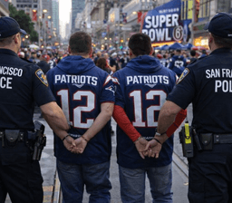 BREAKING: Patriots Fans Arrested After Violent Incident on Teen Seahawks Fan Before Super Bowl Final in San Francisco