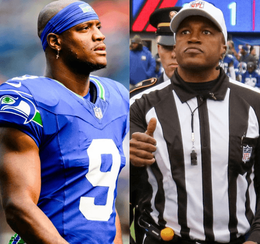 Seahawks in Shock: Kenneth Walker III’s 'Hero' Moment as Referee Shawn Smith Gets Shoved Down by Patriots Player in Super Bowl – Viral Video Rocks NFL