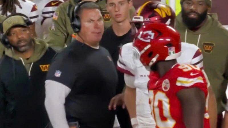 No One Expected This: A Commanders Coach Nearly Came to Blows With a Chiefs Player After Their Monday Night Meltdown