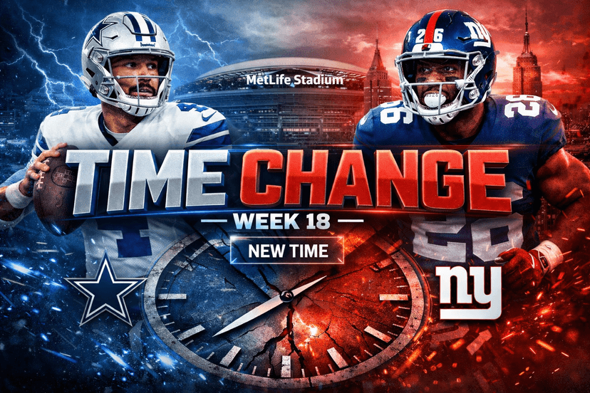 TIME CHANGE: Cowboys vs. Giants Game Under Weather Monitoring – Updated Game Information