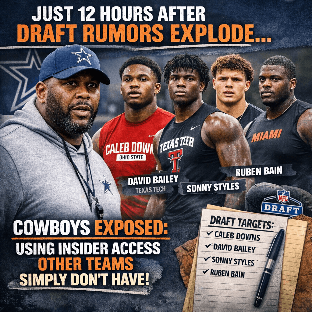 JUST 12 HOURS AFTER Draft Rumors Explode – Cowboys Exposed for Using Insider Advantage That Other Teams Simply Don’t Have