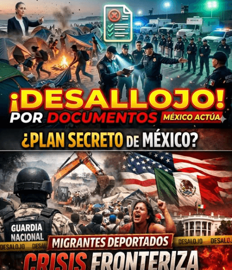 ÚLTIMA HORA | México desmantela campamento migrante en Vallejo y marca un giro radical en su política fronteriza