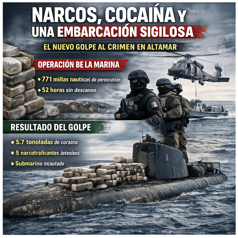 Marina Intercepta Decomiso Más Grande y Demuestra Quién Manda: México