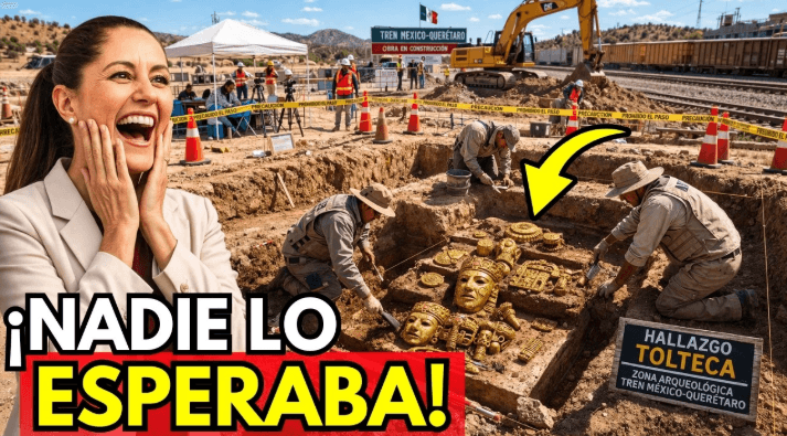 🚧 Hallazgo arqueológico detiene avance del tren México–Querétaro cerca de Tula