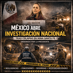 📰 México abre investigación nacional tras colapso en mina Santa Fe
