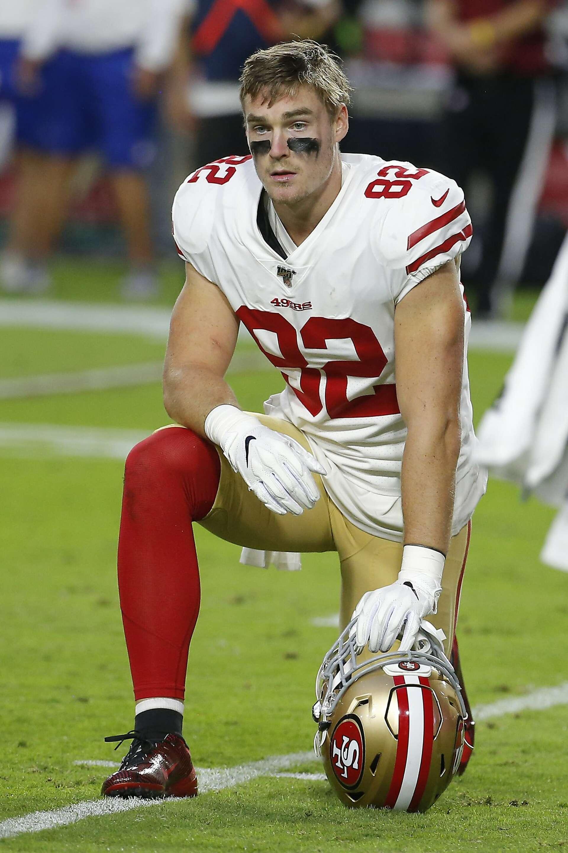 49ers' super-sub Ross Dwelley putting rocket training to good use