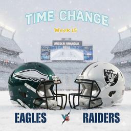 TIME UPDATE: Philadelphia Eagles vs. Las Vegas Raiders – Dangerous Winter Storm Forces Week 15 Schedule Change at Lincoln Financial Field