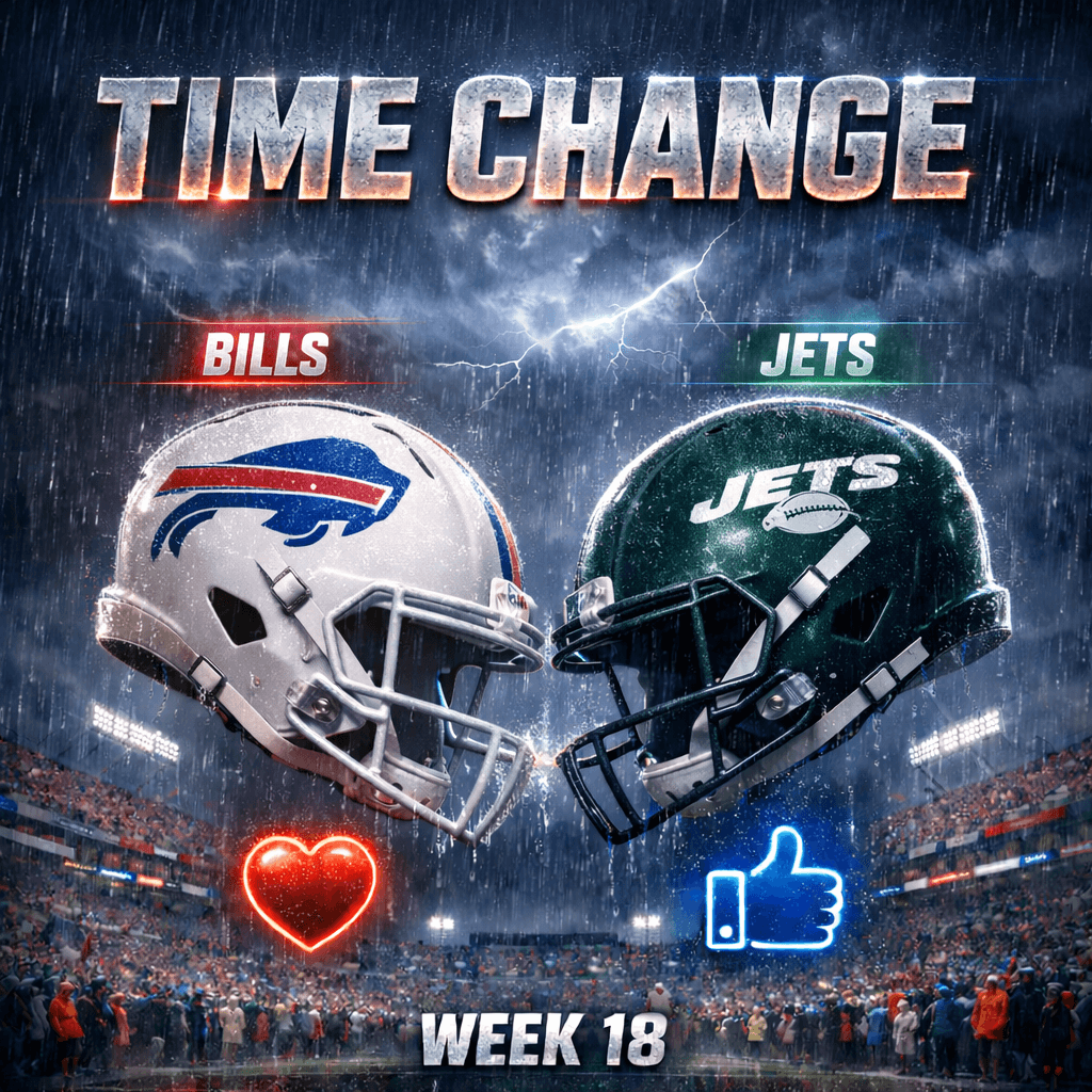 TIME CHANGE WATCH: Bills vs. Jets – Game Information