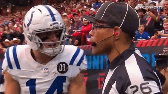 NFL Fans Outraged at Ref After Colts Star Alec Pierce Ejected in Game Against Texans