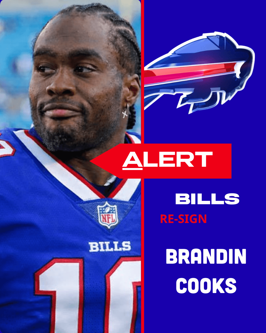 Buffalo Bills Decide to Re-Sign WR Brandin Cooks to a Long-Term Deal Benefiting Both Sides