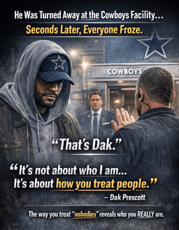 He Was Turned Away at a Cowboys Facility for “Not Looking the Part” — Moments Later, Silence Took Over When They Realized Who He Was