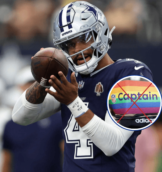 QB Dak Prescott Shocks NFL by Bluntly Refusing to Wear LGBT Armband During the League’s Year of LGBT Support — Calls the “Woke” Program Unworthy of Honor on the Eve of Sunday’s Showdown With the Giants
