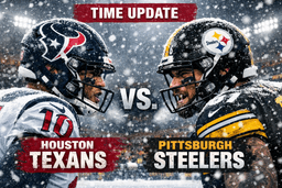 TIME UPDATE: Wild Card Playoff Game Between the Houston Texans and Pittsburgh Steelers Could Be Adjusted Due to Heavy Snow Conditions in Pittsburgh – Game Information