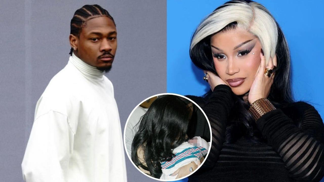 Stefon Diggs đan tay áo len cho Cardi B